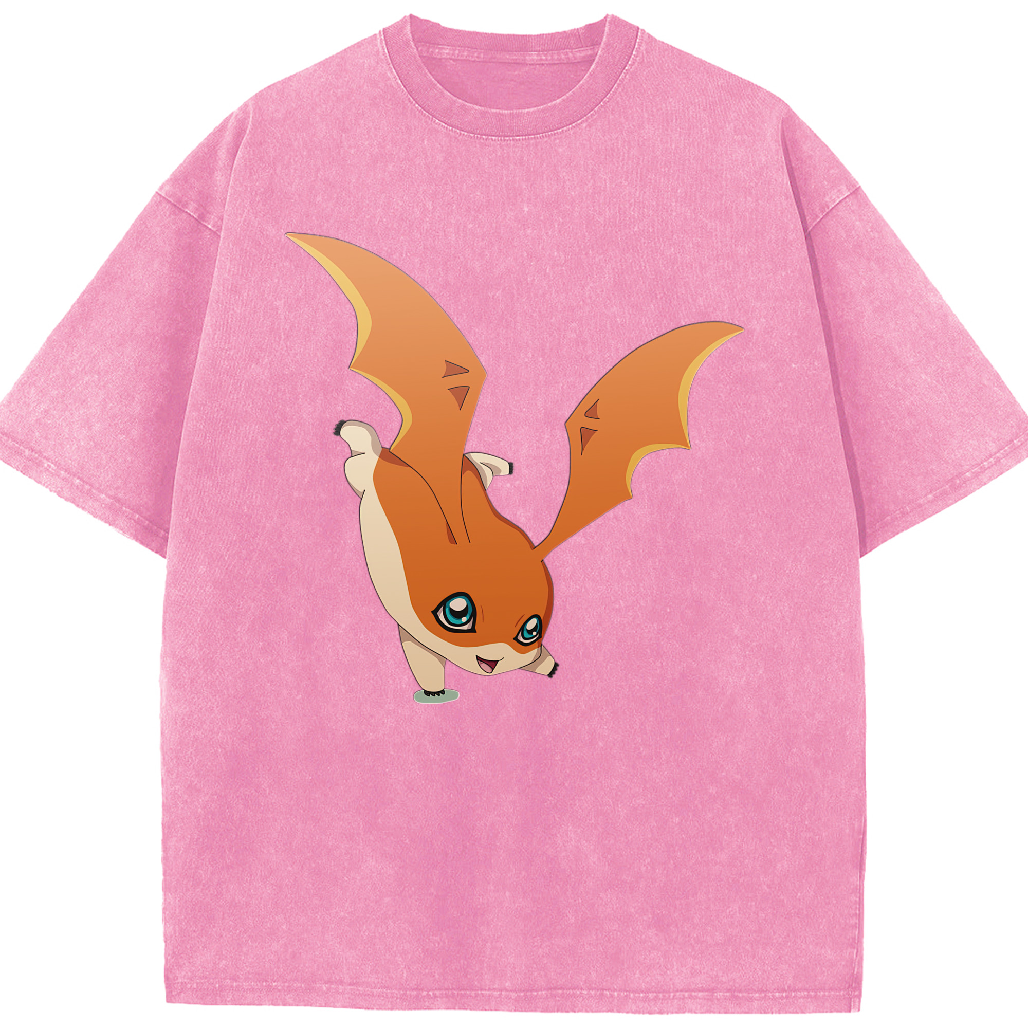（画像用） Digimon デジタルモンスター/デジモン 綿100% ヴィンテージ風 半袖Tシャツ（フロントプリント）